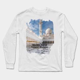 Sheikh Zayed Grand Mosque Design Long Sleeve T-Shirt